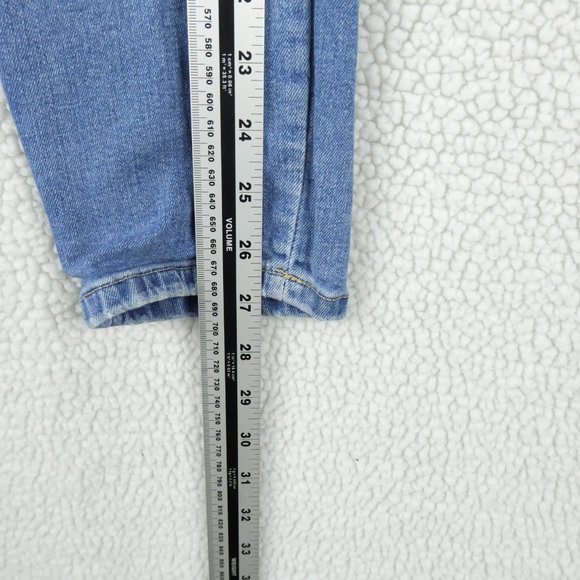 Chaps Jeans Womens 10P Petite Blue Southwestern Argyle Tapered Stretchy Denim - Picture 10 of 12